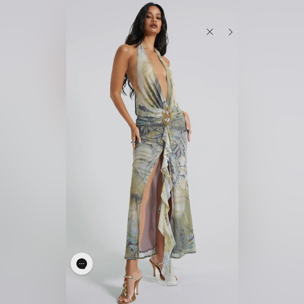 Jaded London Plunge Maxi Dress